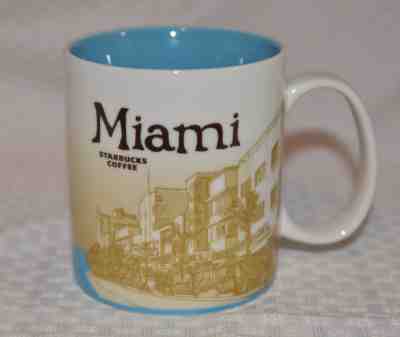 *NEW* MIAMI STARBUCKS MUG CUP 16OZ - GLOBAL ICON COLLECTOR SERIES 2009 - Sold on eBay Nov, 24th 2018 for $28.00