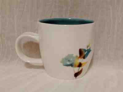 2009 STARBUCKS New Bone China Blue & Green Watercolor Turquoise Coffee Mug Cup - Sold on eBay Nov, 24th 2018 for $12.95