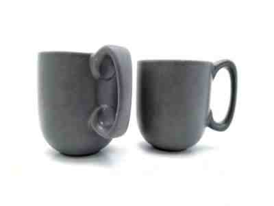Set Starbucks Mugs 2010 Matte Grey with colored interior 13.5 oz.   - Sold on eBay Nov, 23rd 2018 for $19.95