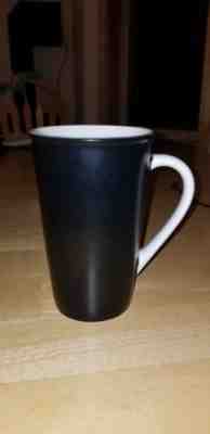 Starbucks 2010 Tapered Chalkboard Coffee Mug Cup Writeable Surface Black & White - Sold on eBay Nov, 23rd 2018 for $16.00