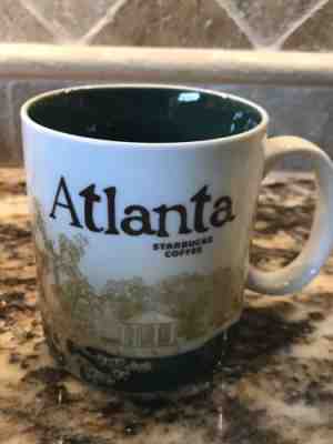 STARBUCKS MUG 16oz ATLANTA Global Icon Collector's Series 2011 Coffee Cup  - Sold on eBay Nov, 24th 2018 for $10.00