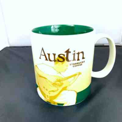 Starbucks Austin 2011 Coffee Collector Series Cup Mug Texas Guitar Icon 16oz - Sold on eBay Nov, 23rd 2018 for $14.50