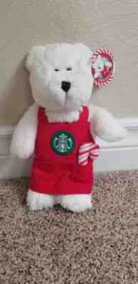 Starbucks Bearista Bear w/ Red Apron and Candycane, 103rd Edition 2011 NWT - Sold on eBay Nov, 9th 2018 for $29.99