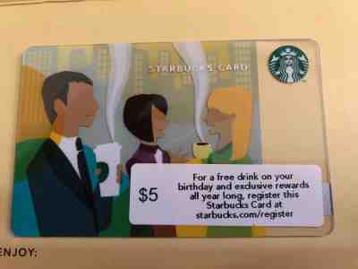 Starbucks 2011 Coffee Connections 2011 w/sleeve never swiped  - Sold on eBay Nov, 8th 2018 for $5.00