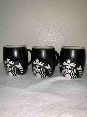2011 Starbucks Coffee Mug Cup Mermaid Black White Set Of 3 Dishwasher Micro Safe - Sold on eBay Nov, 8th 2018 for $30.00