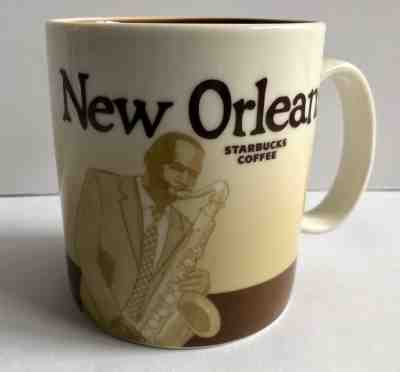NEW Starbucks 2011 Collectors Series New Orleans Jazz Sax Coffee Mug 16 oz  - Sold on eBay Nov, 6th 2018 for $19.99