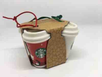 Starbucks Christmas to go Coffee cup Ornaments for tree ~ 4 pack ~ 2011 - Sold on eBay Nov, 6th 2018 for $12.00