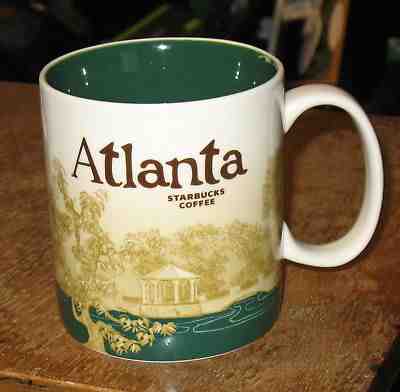 Starbucks 2011 16 fl Oz ATLANTA Coffee/Tea Mug Cup - Sold on eBay Nov, 6th 2018 for $21.95