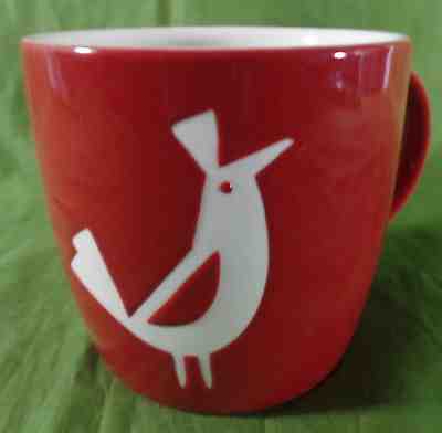 Starbucks Coffee Mug Tea Cup White Bird Espresso 2011 Red Original 14 ounces - Sold on eBay Nov, 5th 2018 for $13.00