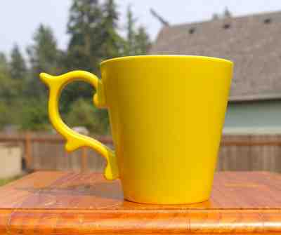 Tazo Tea 2012 Green Coffee Mug Cup Starbucks Ornate Handle 4" Tall - Sold on eBay Nov, 24th 2018 for $25.00