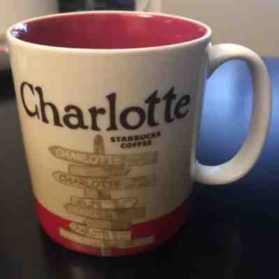 Starbucks Global Icon Charlotte Coffee Mug 16 Ounce 2012 Wish You Were Here - Sold on eBay Nov, 24th 2018 for $25.99