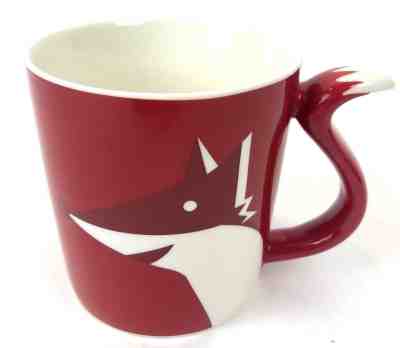 2012 Starbucks Red Fox Foxtail Handle 8 oz Coffee Mug/Tea Cup New - Sold on eBay Nov, 22nd 2018 for $8.99