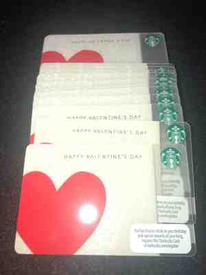 25 x Starbucks card lot!Valentines Day 2012.SALE!! - Sold on eBay Nov, 12th 2018 for $12.00