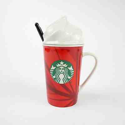 Starbucks Christmas Taiwan 2014 Whipped Cream Mug Cup TOGO Logo Xmas 8oz red - Sold on eBay Nov, 24th 2018 for $11.70