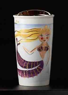 2015 Starbucks Dot Collection Illustrated Siren Double Wall Traveler, 12 fl oz - Sold on eBay Nov, 24th 2018 for $32.90