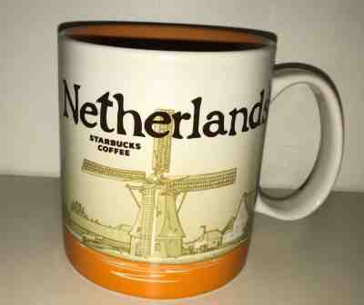 2016 Starbucks Netherlands Orange Tulips Windmill Ceramic 16Oz Mug New  - Sold on eBay Nov, 24th 2018 for $19.00