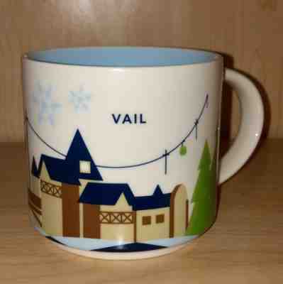 Starbucks 2016 You Are Here Coffee Mug Vail Colorado City Collection White Ski - Sold on eBay Nov, 23rd 2018 for $15.00