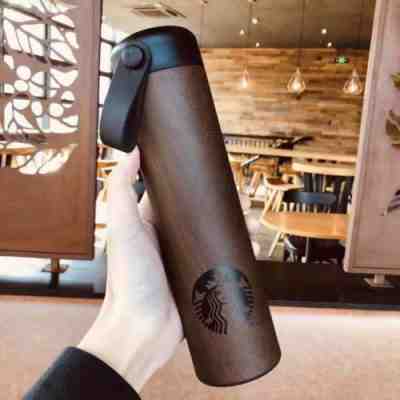 New Starbucks 2017 China 16oz Wood Tumbler - Sold on eBay Nov, 24th 2018 for $80.00