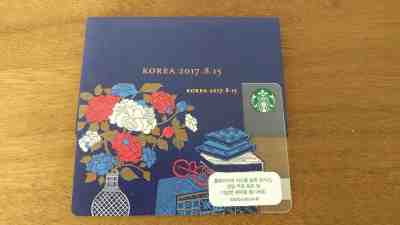NEW Starbucks Korea 2017 Korea Card with Case Free shipping!! - Sold on eBay Nov, 23rd 2018 for $4.99