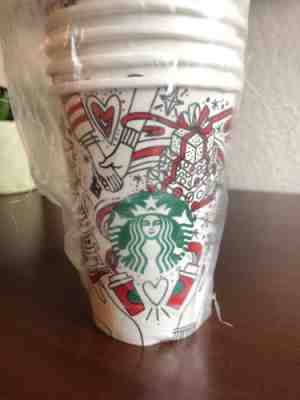 Starbucks 2017 Disposable Holiday Cup 50 Total Super Rare - Sold on eBay Nov, 23rd 2018 for $40.00