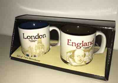 2018 Starbucks LONDON ENGLAND Ceramic 3 Oz Demitasse Espresso Mugs in Box - Sold on eBay Nov, 24th 2018 for $20.50