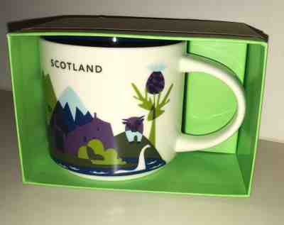 New 2018 Starbucks SCOTLAND Ceramic 14 Oz Mug "You Are Here" Series - Sold on eBay Nov, 24th 2018 for $49.00