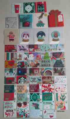 Starbucks Card 2018 Christmas Holiday Set 55 cards - Sold on eBay Nov, 24th 2018 for $15.99