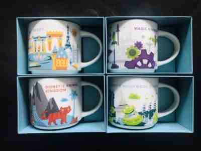 Starbucks Disney ALL Florida Parks You Are Here Mugs 2018 - Sold on eBay Nov, 24th 2018 for $120.00
