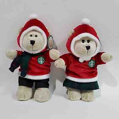 2 x Starbucks Bearista X'Mas 2018 Boy & Girl Bear Set  - Sold on eBay Nov, 23rd 2018 for $55.00