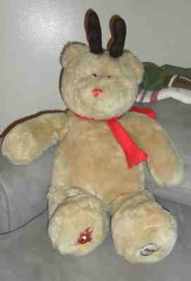 Starbucks Jumbo Bearista Limited Edition Rudolph Reindeer Stuffed Animal #28 - Sold on eBay Nov, 24th 2018 for $75.00