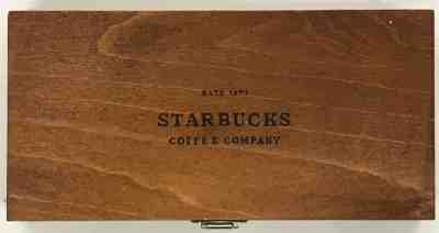 STARBUCKS COFFEE COMPANY ORIGIN SELECT CHOCOLATE VINTAGE WOODEN BOX EXT. 1971  - Sold on eBay Nov, 9th 2018 for $29.00