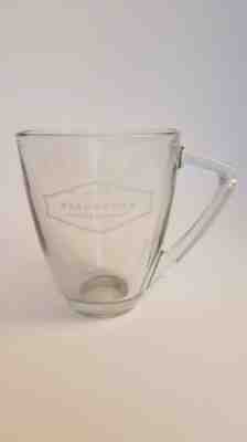 Starbucks Art Deco Style "STARBUCKS ESTD. 1971" Clear Glass Coffee Tea Mug 16 oz - Sold on eBay Nov, 8th 2018 for $5.00