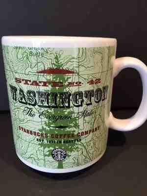Starbucks WASHINGTON STATE No. 42 "The Evergreen State" LARGE Mug 20oz - 1999 - Sold on eBay Nov, 25th 2018 for $14.99