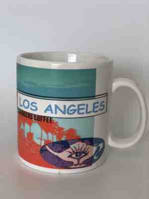 Starbucks 1999 Los Angeles LA California Randy's donuts Large Mug Coffee Cup - Sold on eBay Nov, 25th 2018 for $16.50