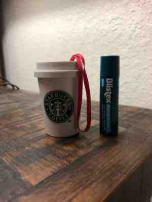 Starbucks 1999 Coffee To Go Cup Old Logo Mini Plastic Ornament - Sold on eBay Nov, 25th 2018 for $9.99