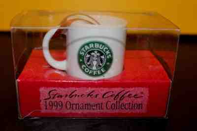 Starbucks Siren Christmas Holiday Ornament 1999 Collection Mini Coffee Cup Mug - Sold on eBay Nov, 25th 2018 for $15.95