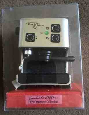 1999 Starbucks Rare Christmas Tree Ornament Barista Espresso Machine New Sealed - Sold on eBay Sep, 7th 2018 for $40.00