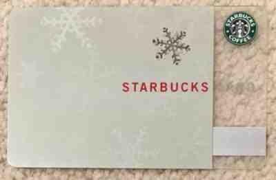 Starbucks 2001 Snowflakes Card  ULTRA RARE - Sold on eBay Oct, 29th 2018 for $39.99