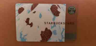 Starbucks Card 2002 HTF RARE Winter Pinecone 6008 Series - Sold on eBay Nov, 11th 2018 for $4.25