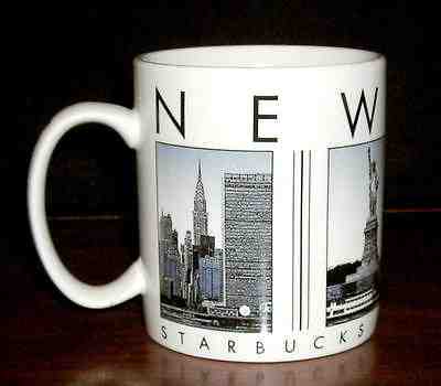 EUC Starbucks Barista 2003 City Scenes Series NEW YORK CITY Coffee Mug - 16 Oz - Sold on eBay Nov, 25th 2018 for $12.00