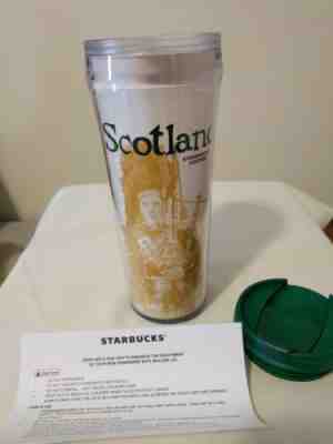STARBUCKS Scotland Tumbler Green 12oz Coffee Collectible Cup 2004 - Sold on eBay Nov, 25th 2018 for $12.52