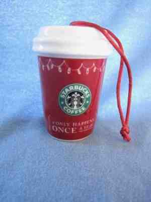 STARBUCKS 2005 CHRISTMAS TREE ORNAMENT "IT ONLY HAPPENS ONCE A YEAR" - Sold on eBay Nov, 25th 2018 for $9.95