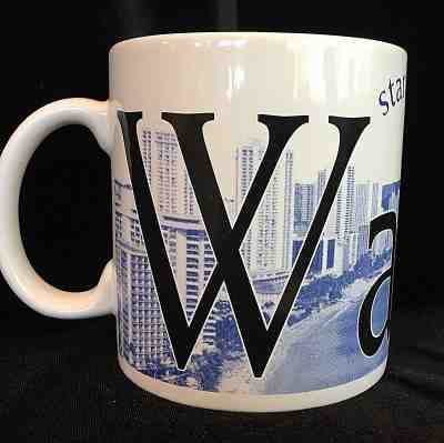 Starbucks WAIKIKI, Hawaii City Mug Collector Series 2005 Thailand   - Sold on eBay Nov, 25th 2018 for $22.00