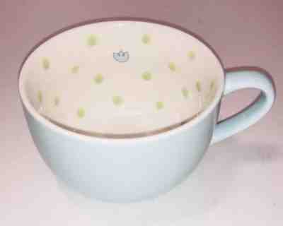 Starbucks Coffee Mug Tea Cup 2005 - Light Blue and Green Dots - Sold on eBay Nov, 25th 2018 for $12.96