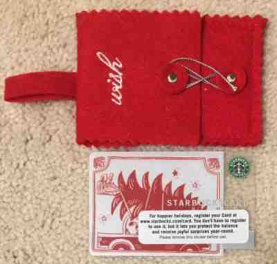 Starbucks 2005 Christmas Tree Card With Unique Fabric Sleeve - Sold on eBay Nov, 24th 2018 for $5.99