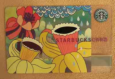 STARBUCKS CARD ** COFFEE TULIPS ** 2005 Retired, Rare & VHTF, Excellent Cond - Sold on eBay Oct, 29th 2018 for $7.99