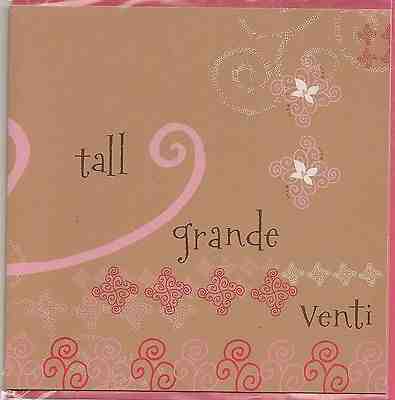 Starbucks Greeting Card - Valentine - 2005 - Collector Perfect Condition - Venti - Sold on eBay Oct, 28th 2018 for $4.99