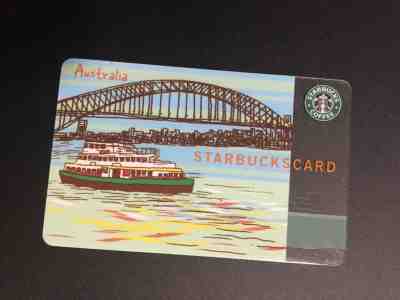  2005 Starbucks gift card Australia Sydney Harbour, old logo - Sold on eBay Oct, 28th 2018 for $19.00