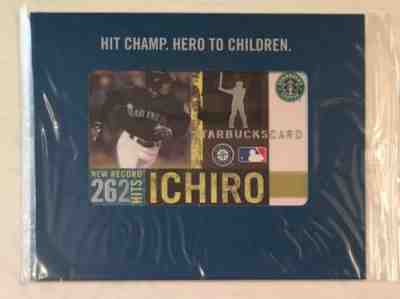 Starbucks 2005 Ichiro Suzuki 262 Hits Card SEALED RARE - Sold on eBay Oct, 28th 2018 for $24.00