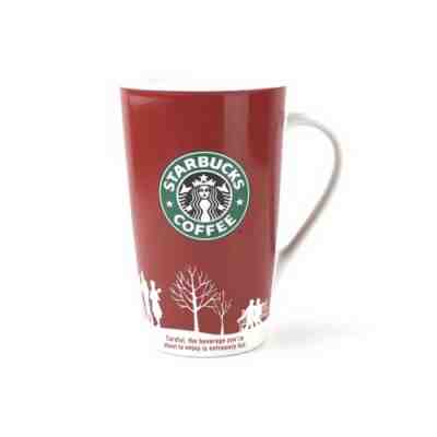 Starbucks Coffee Holiday 2006 Red White Christmas Cup Mug 16 oz Winter Scene - Sold on eBay Nov, 25th 2018 for $8.00